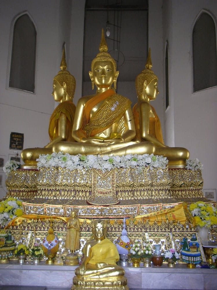 Tempel in Bangkok ohne Touristen
