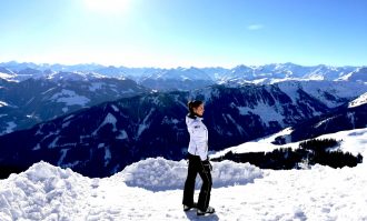 Bergpanorama Kitzbühel im Winter