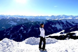 Bergpanorama Kitzbühel im Winter